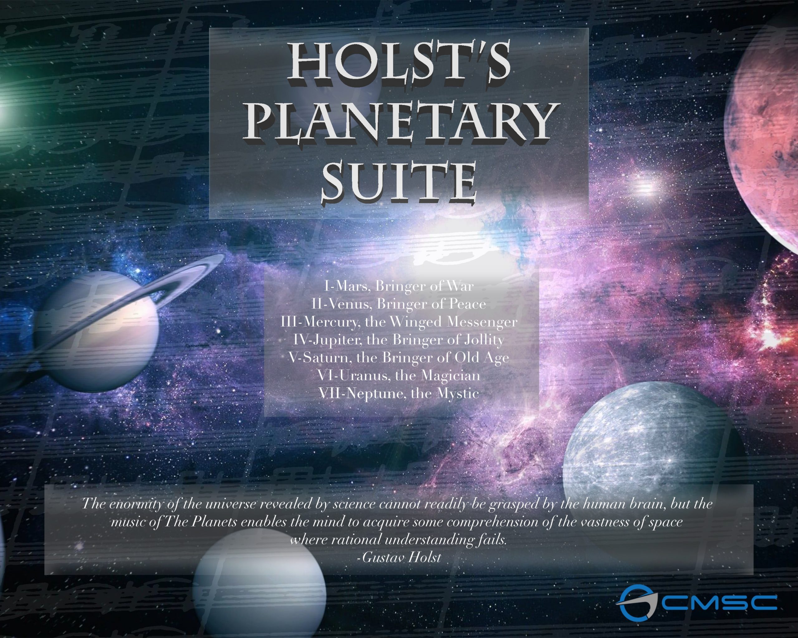 Holst Poster – Christa McAuliffe Space Center